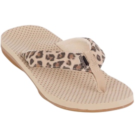 Kappa Fayola beige tofflor för kvinnor 242980 4150 brun