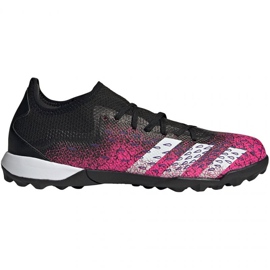 Adidas Predator Freak.3 L Tf M FW7520 fotbollsskor svart, svart, rosa svart