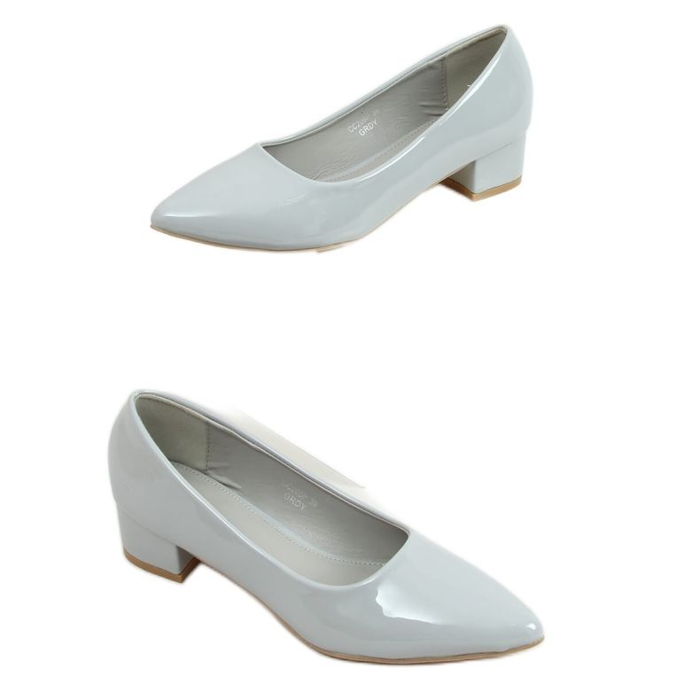 Grå Pumps lågklackat grå CC206P Grå
