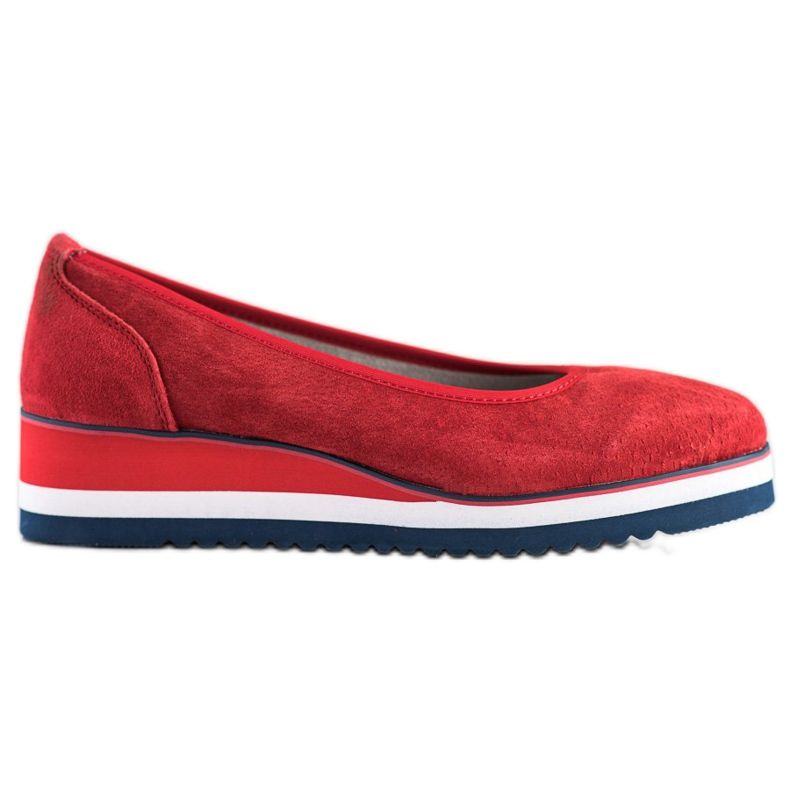 Filippo Kilpumpar i läder röd