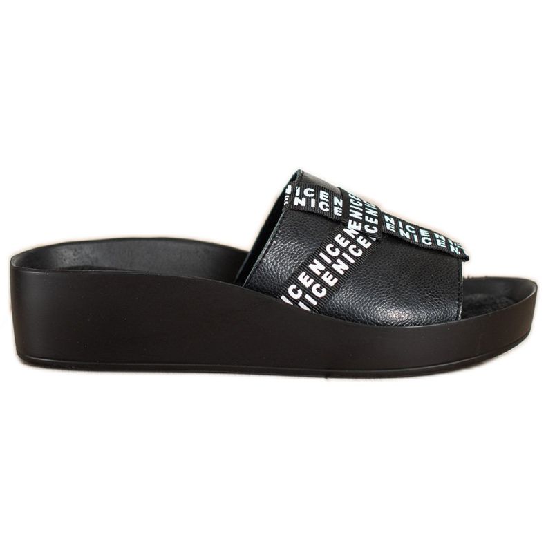 Filippo Tofflor i läder svart