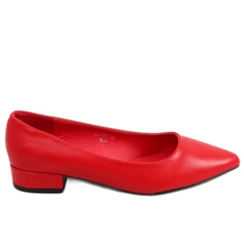 Pumpar med höga klackar, vanligt rött CL70Q rött röd