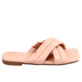 Rosa fyrkantiga sula tofflor S060191 Rosa