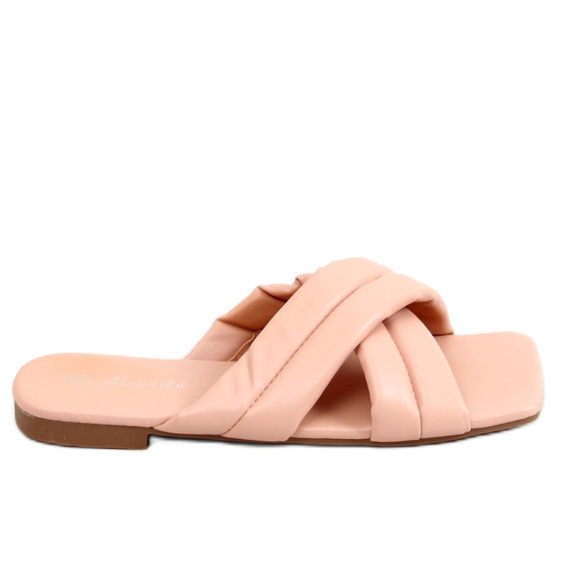 Rosa fyrkantiga sula tofflor S060191 Rosa