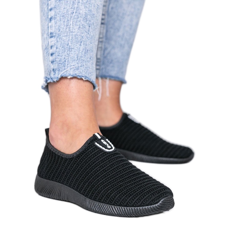 Svarta Sport Sneakers Gör det