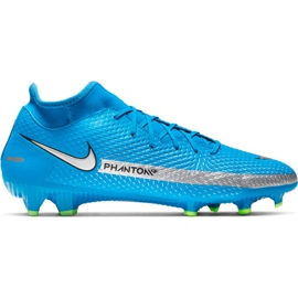 Nike Phantom Gt Academy Df FG / MG M CW6667 400 fotbollsskor blå blå
