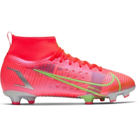 Nike Mercurial Superfly 8 Pro Fg Jr CV0804 600 fotbollsskor orange orange