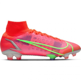 Nike Mercurial Superfly 8 Elite Fg M CV0958 600 fotbollsskor orange apelsiner och röda