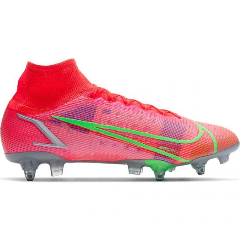 Nike Mercurial Superfly 8 Elite SG-PRO Ac M CV0960 600 fotbollsskor orange apelsiner och röda