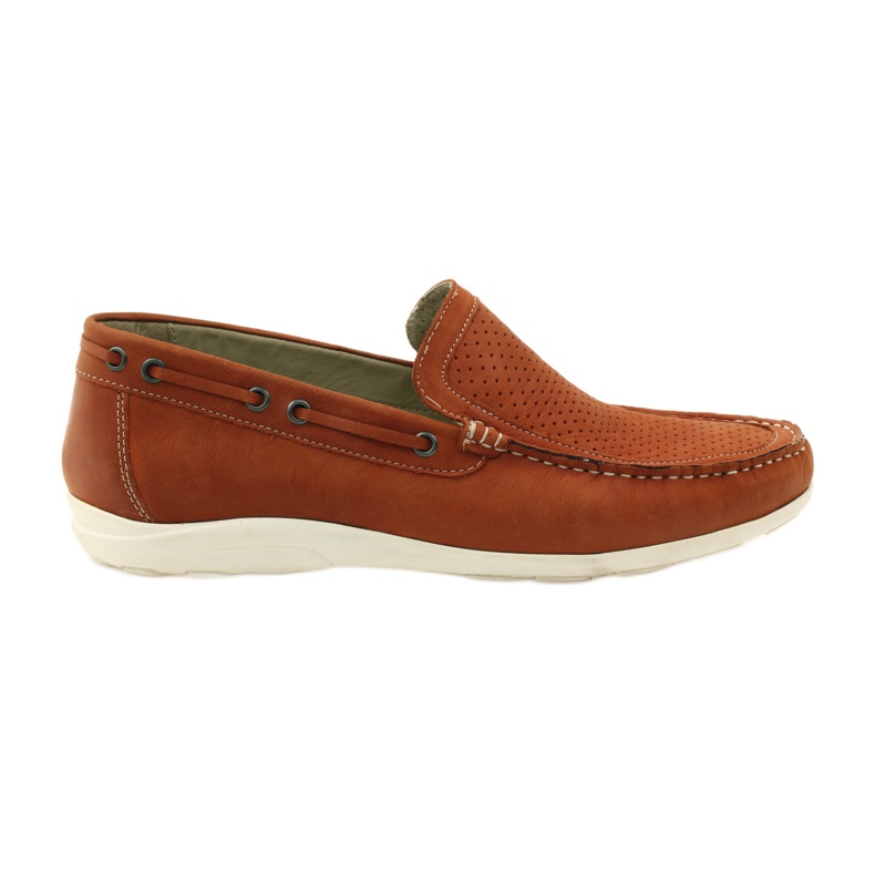 Herrskor loafers Caprice 14650 brun orange