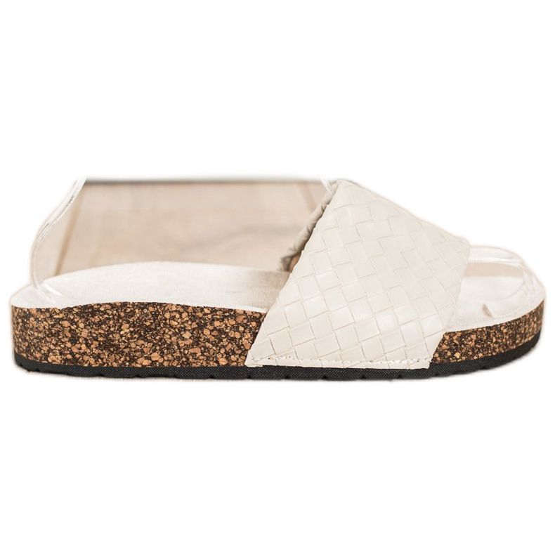 SHELOVET Trendiga flätade tofflor brun