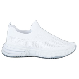 SHELOVET Slip-on sneakers vit