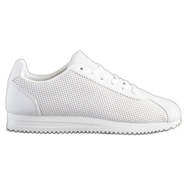 SHELOVET Snygga openwork sneakers vit