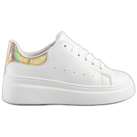 SHELOVET Bekväma sneakers vit