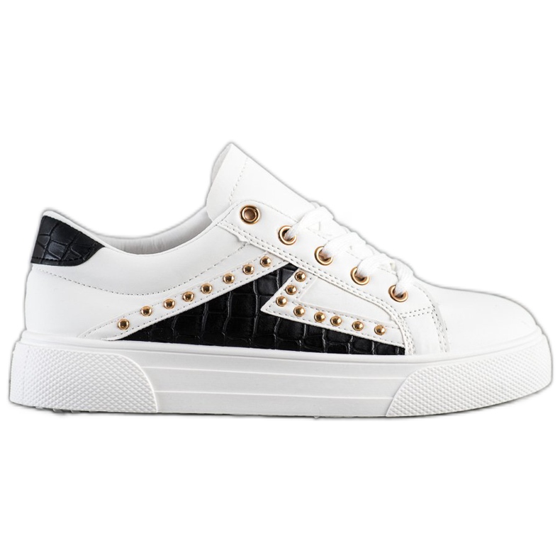 SHELOVET Eco Leather Sneakers vit