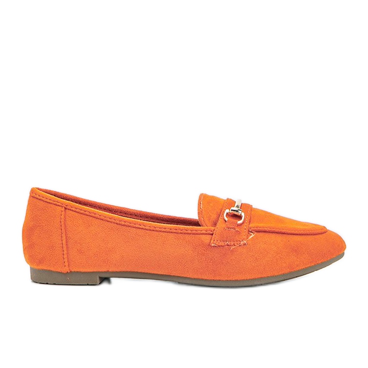 Orange Brynn loafers med ekologisk mocka
