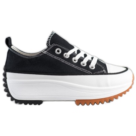 SHELOVET Sneakers på en hög plattform svart