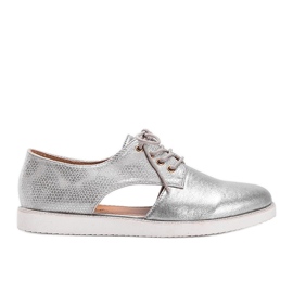 Silverblanka lågklippta Karley -skor