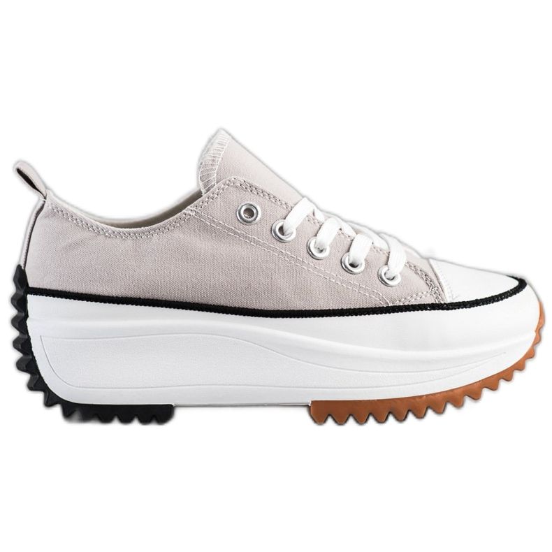 SHELOVET Sneakers på en hög plattform grå