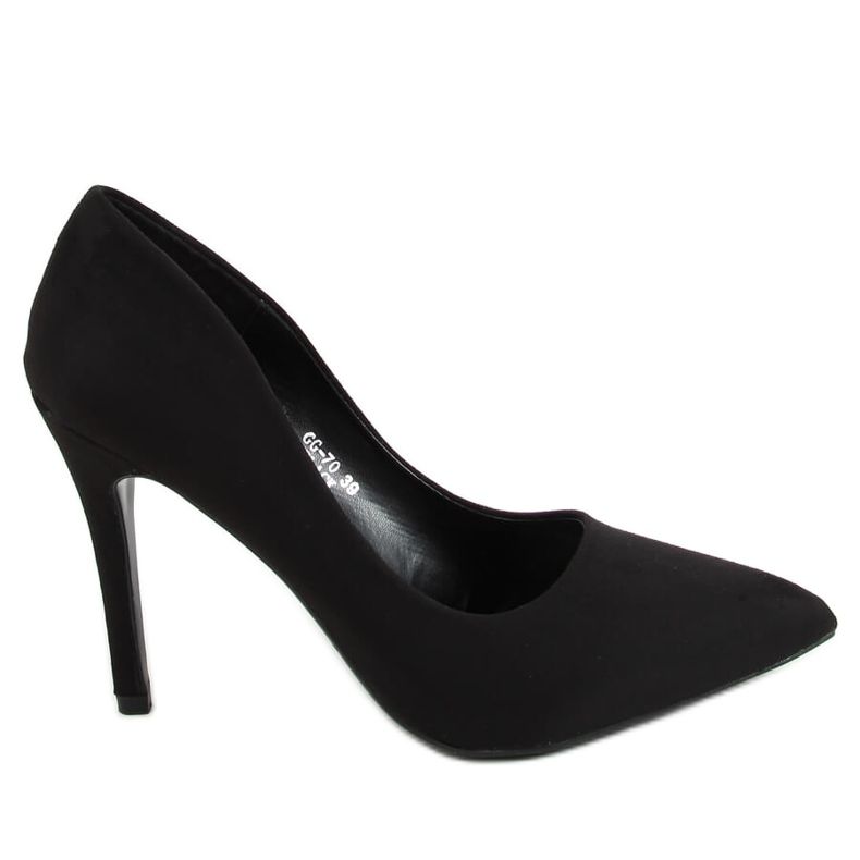 Pumpar på svart mocka GG-70 Svart