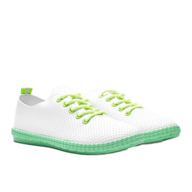 Låt mig vita genomskinliga sneakers