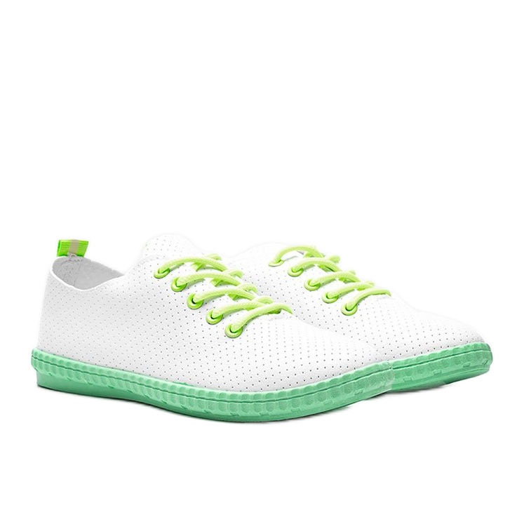 Låt mig vita genomskinliga sneakers