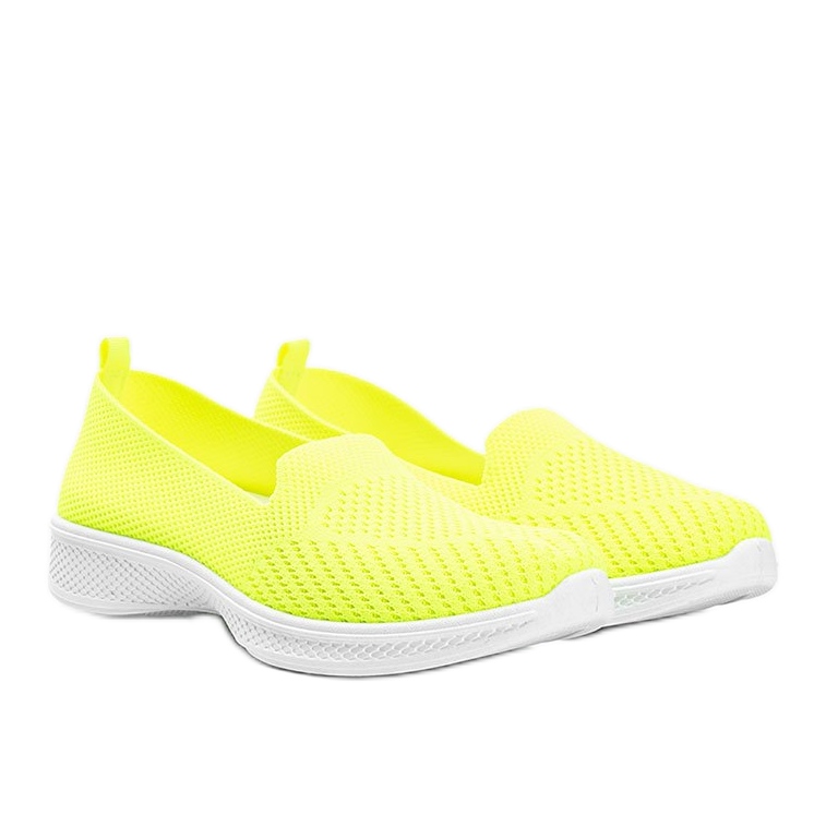Gröna neon sneakers Slip On Jamaica