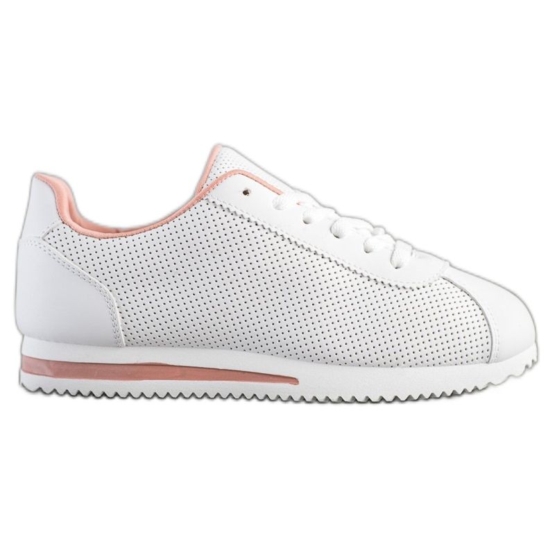 SHELOVET Snygga openwork sneakers vit