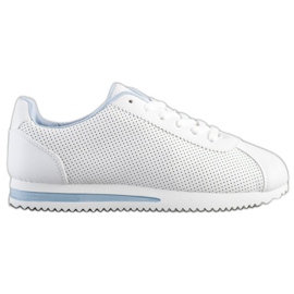 SHELOVET Snygga openwork sneakers vit