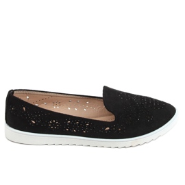 Black openwork lords DY-09 Black svart