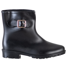 SHELOVET Galoscher med dekorativt spänne svart
