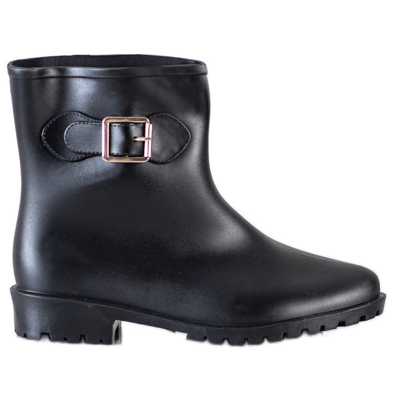 SHELOVET Galoscher med dekorativt spänne svart
