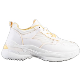 SHELOVET Snygga vita sneakers