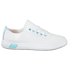 SHELOVET Openwork sneakers vit