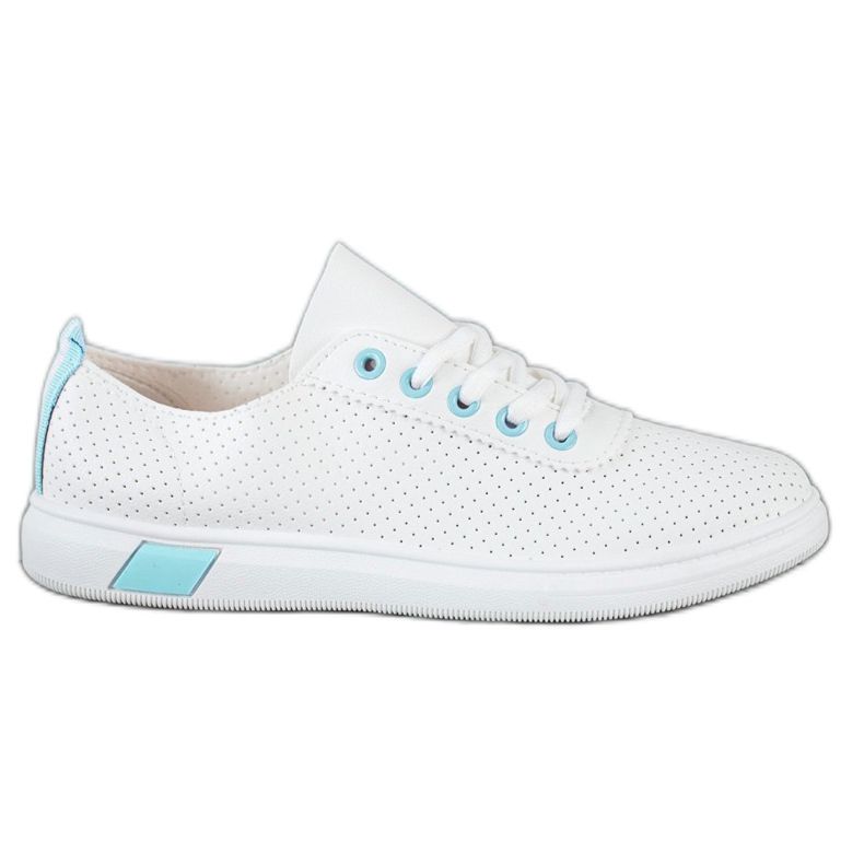 SHELOVET Openwork sneakers vit