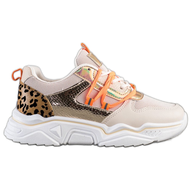 SHELOVET Sneakers i leopardmönster brun