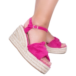Rosa espadriller på kilen Minh