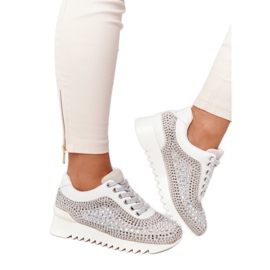 Wedge Sneakers Med Paljetter Lu Boo Grå