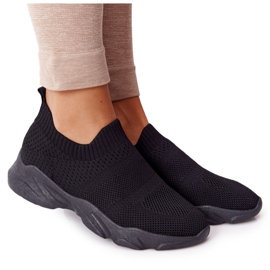 PS1 Kvinnors sportskor Slip-on Black Yoga Class svart