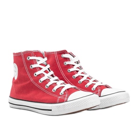 Perry röda fotled sneakers för män