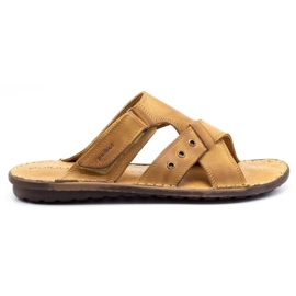 Polbut Tofflor för män SA05 röda orange