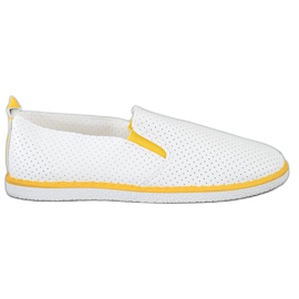 Sun Color Eco Leather Slipons vit
