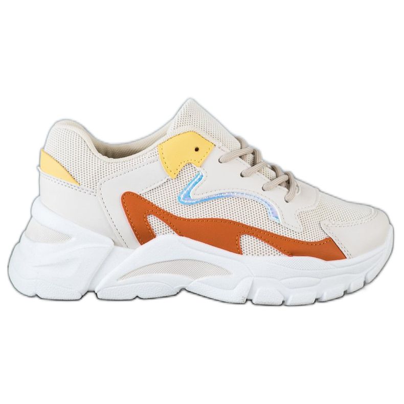 SHELOVET Casual Beige Sneakers mångfärgad