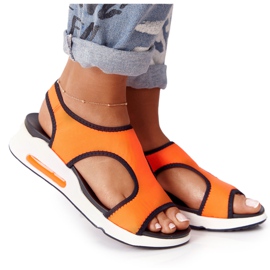 S.Barski Orange slip-on sandaler Zoey svart