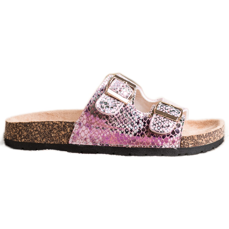 SHELOVET Tofflor med Holo -effekt rosa