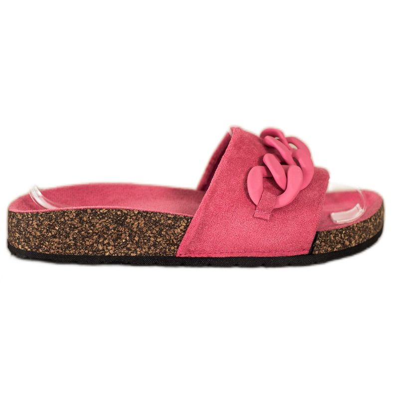 SHELOVET Trendiga tofflor med prydnad rosa