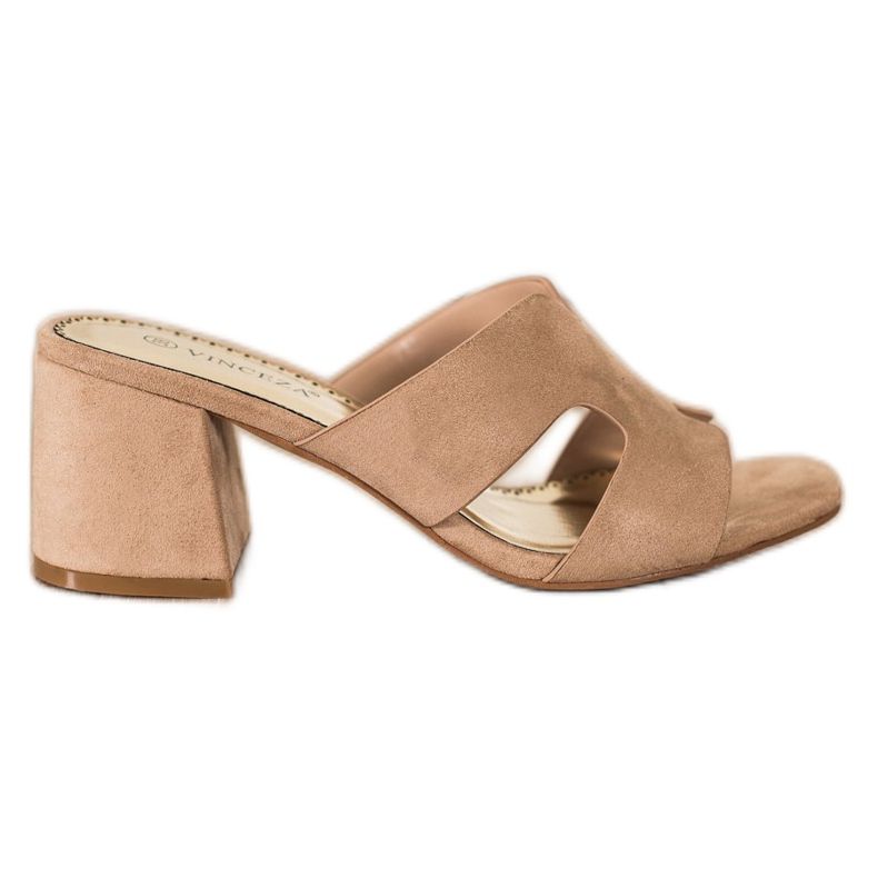 VINCEZA Tofflor beige