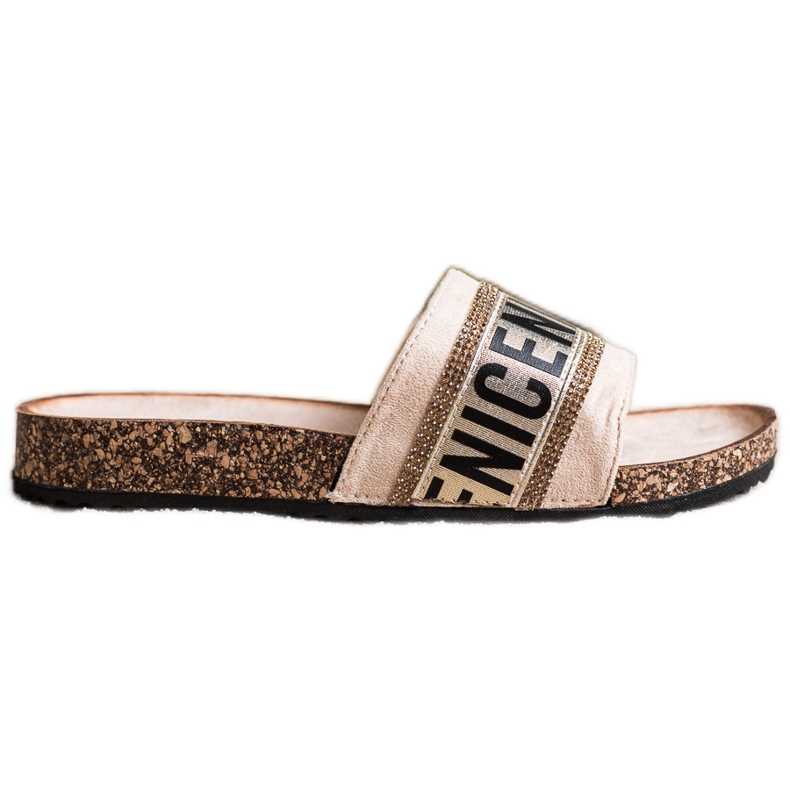 Modetofflor från Vinceza beige