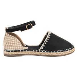 Goodin Svart Espadrilles med mocka beige