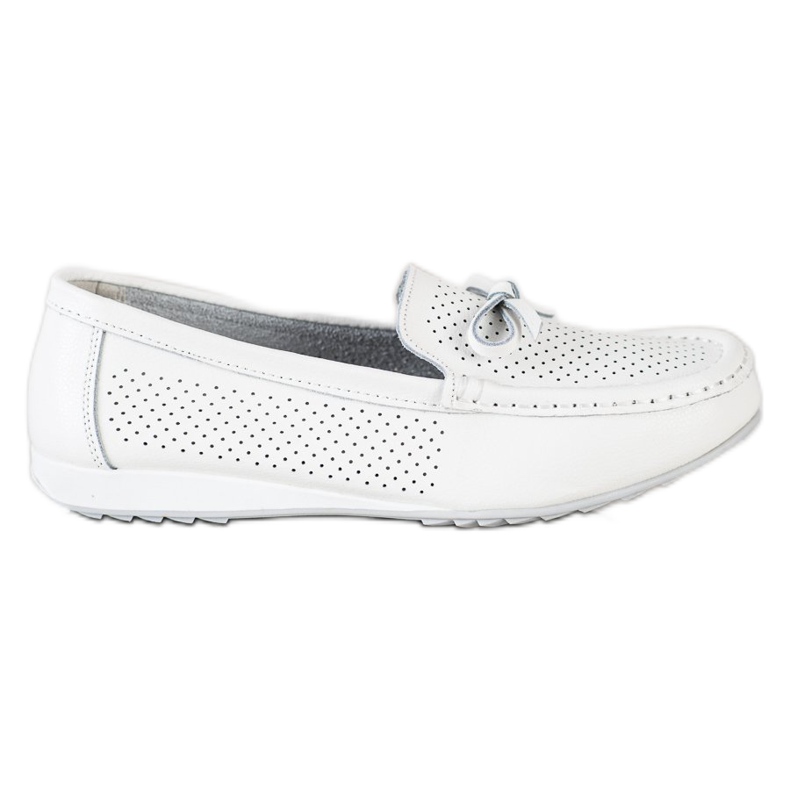 Goodin Läderskor med rosett vit